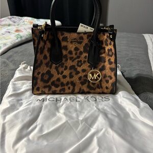 Michael Kors Leopard Print satchel